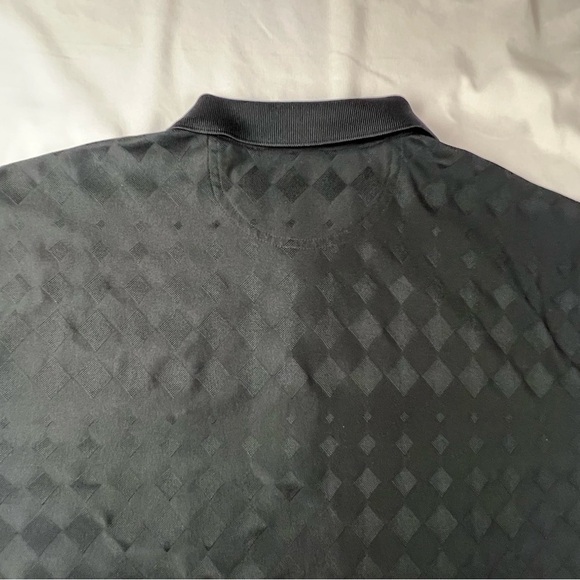 (brand unknown) Playdry -XL -Men’s Golf Shirt -Polo - Black with Diamond Texture - Picture 4 of 14